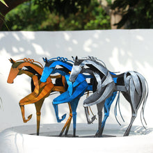 Load image into Gallery viewer, Handmade Metal Horse Statue & Sculpture