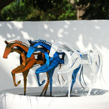 Load image into Gallery viewer, Handmade Metal Horse Statue & Sculpture