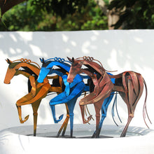 Load image into Gallery viewer, Handmade Metal Horse Statue & Sculpture