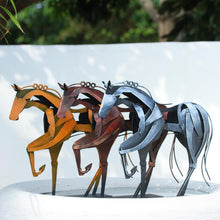 Load image into Gallery viewer, Handmade Metal Horse Statue & Sculpture
