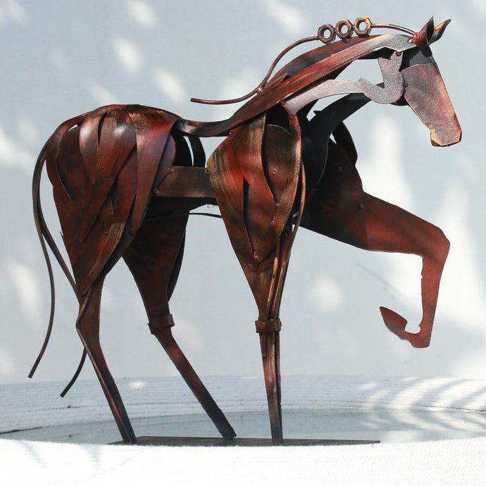 Handmade Metal Horse Statue & Sculpture