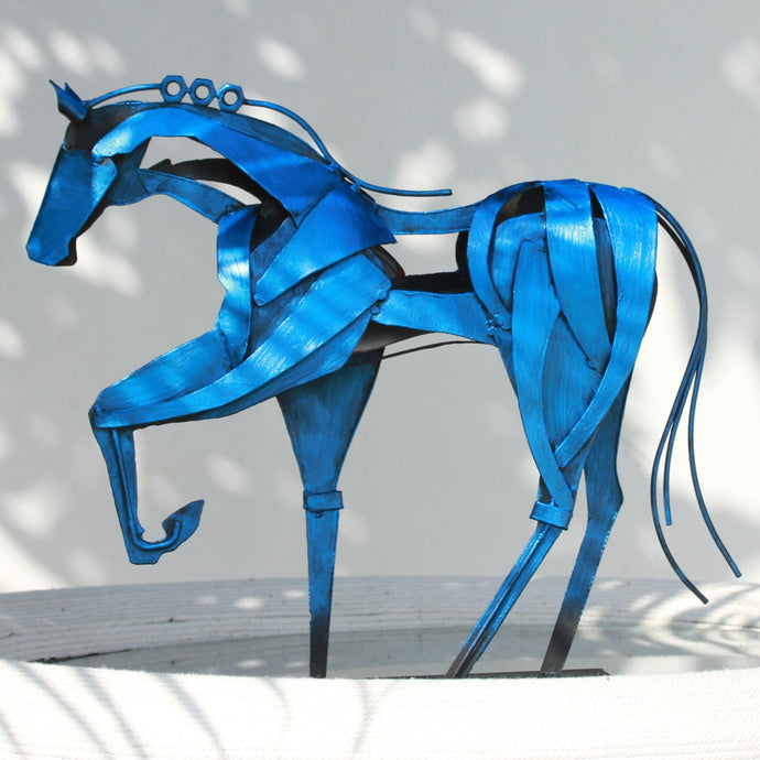 Handmade Metal Horse Statue & Sculpture