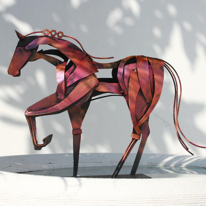 Handmade Metal Horse Statue & Sculpture