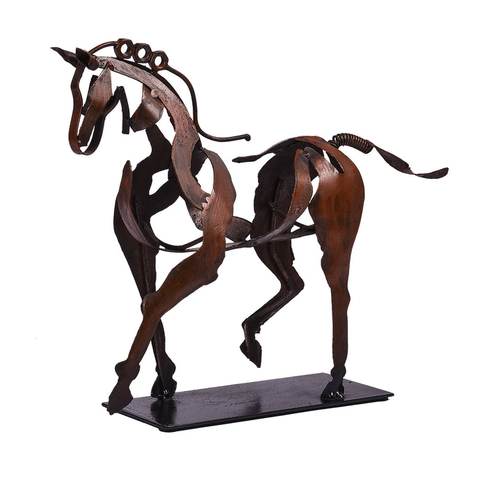 Handmade Metal Horse Statue & Sculpture