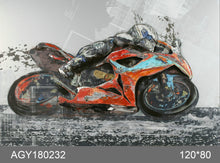 Load image into Gallery viewer, 100% handcrafted artwork, the best gift for a lover of motorcycles. The product is unique. It is also a good product for furniture decoration, suitable for hotels, living rooms, corridors, stairs, balconies, garages.
