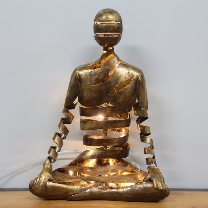 Handmade Metal Meditation Buddha Statue