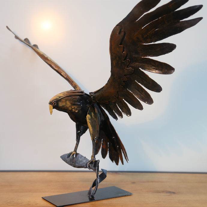 Handmade Metal Eagle Statue & Sculpture