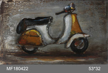 Load image into Gallery viewer, 100% handcrafted artwork, the best gift for a lover of motorcycles. The product is unique. It is also a good product for furniture decoration, suitable for hotels, living rooms, corridors, stairs, balconies, garages.
