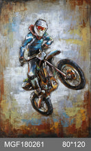 Load image into Gallery viewer, 100% handcrafted artwork, the best gift for a lover of motorcycles. The product is unique. It is also a good product for furniture decoration, suitable for hotels, living rooms, corridors, stairs, balconies, garages.
