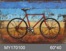 Load image into Gallery viewer, Home decor  metal wall art Bicycle Bike
