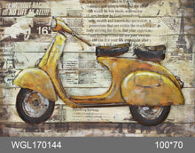 Load image into Gallery viewer, 100% handcrafted artwork, the best gift for a lover of motorcycles. The product is unique. It is also a good product for furniture decoration, suitable for hotels, living rooms, corridors, stairs, balconies, garages.
