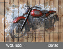 Load image into Gallery viewer, 100% handcrafted artwork, the best gift for a lover of motorcycles. The product is unique. It is also a good product for furniture decoration, suitable for hotels, living rooms, corridors, stairs, balconies, garages.
