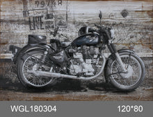 Load image into Gallery viewer, 100% handcrafted artwork, the best gift for a lover of motorcycles. The product is unique. It is also a good product for furniture decoration, suitable for hotels, living rooms, corridors, stairs, balconies, garages.
