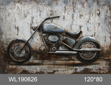 Load image into Gallery viewer, 100% handcrafted artwork, the best gift for a lover of motorcycles. The product is unique. It is also a good product for furniture decoration, suitable for hotels, living rooms, corridors, stairs, balconies, garages.
