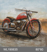 Load image into Gallery viewer, 100% handcrafted artwork, the best gift for a lover of motorcycles. The product is unique. It is also a good product for furniture decoration, suitable for hotels, living rooms, corridors, stairs, balconies, garages.
