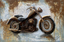 Load image into Gallery viewer, 100% handcrafted artwork, the best gift for a lover of motorcycles. The product is unique. It is also a good product for furniture decoration, suitable for hotels, living rooms, corridors, stairs, balconies, garages.
